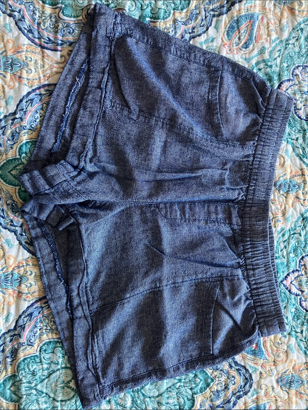 Old Navy Navy Blue Elastic-Waist Athletic Shorts